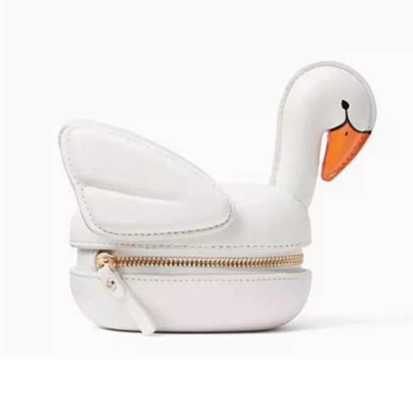 KATE SPADE Checking In 3d Swan Coin Purse - PWRU6039 - Picture 1 of 10